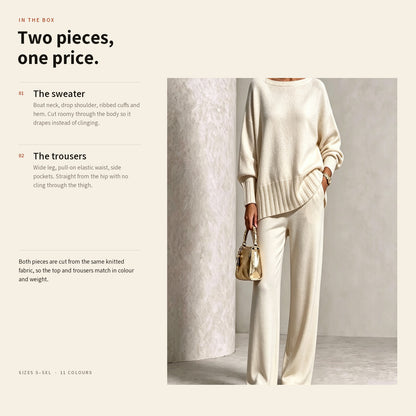 🤲New Arrivals🔥Hot Sale Soft Cashmere Casual Sweater Suit