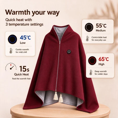 🔥Xmas Mega Sale🔥Portable Heated Blanket Shawl